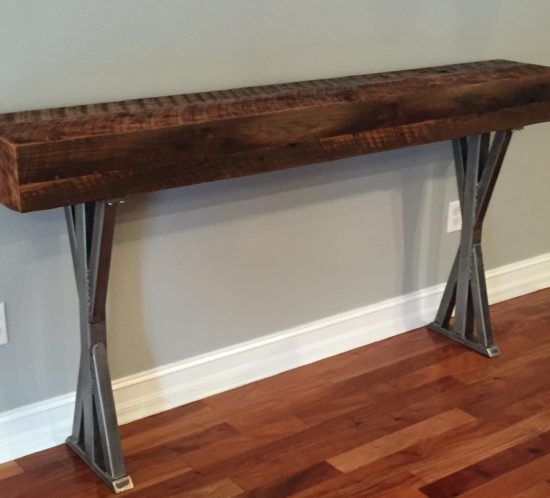 orlando custom wood foyer table