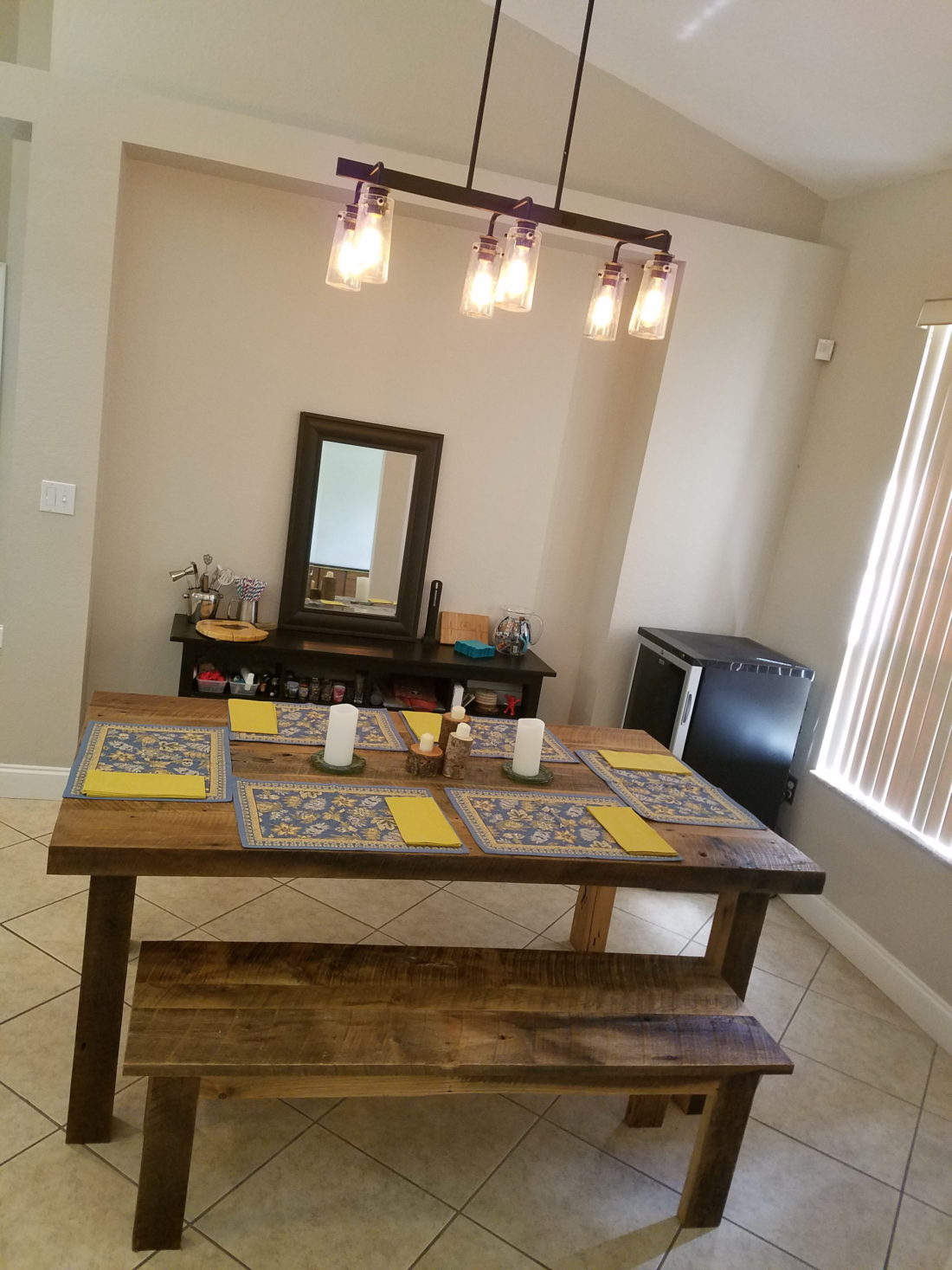 Orlando Reclaimed wood dining table