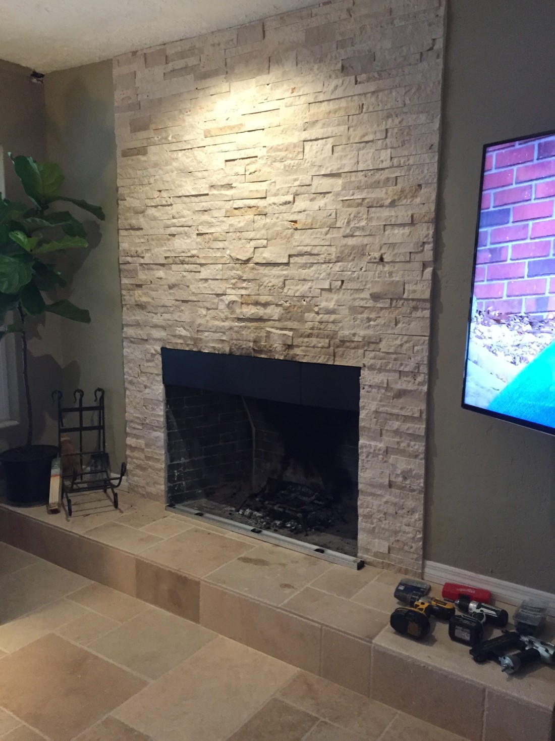 Orlando custom reclaimed wood mantle