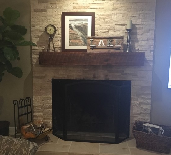 orlando reclaimed wood mantle