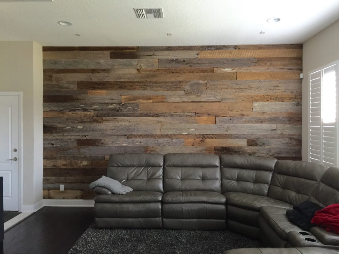 Reclaimed Wood Accent Wall Orlando
