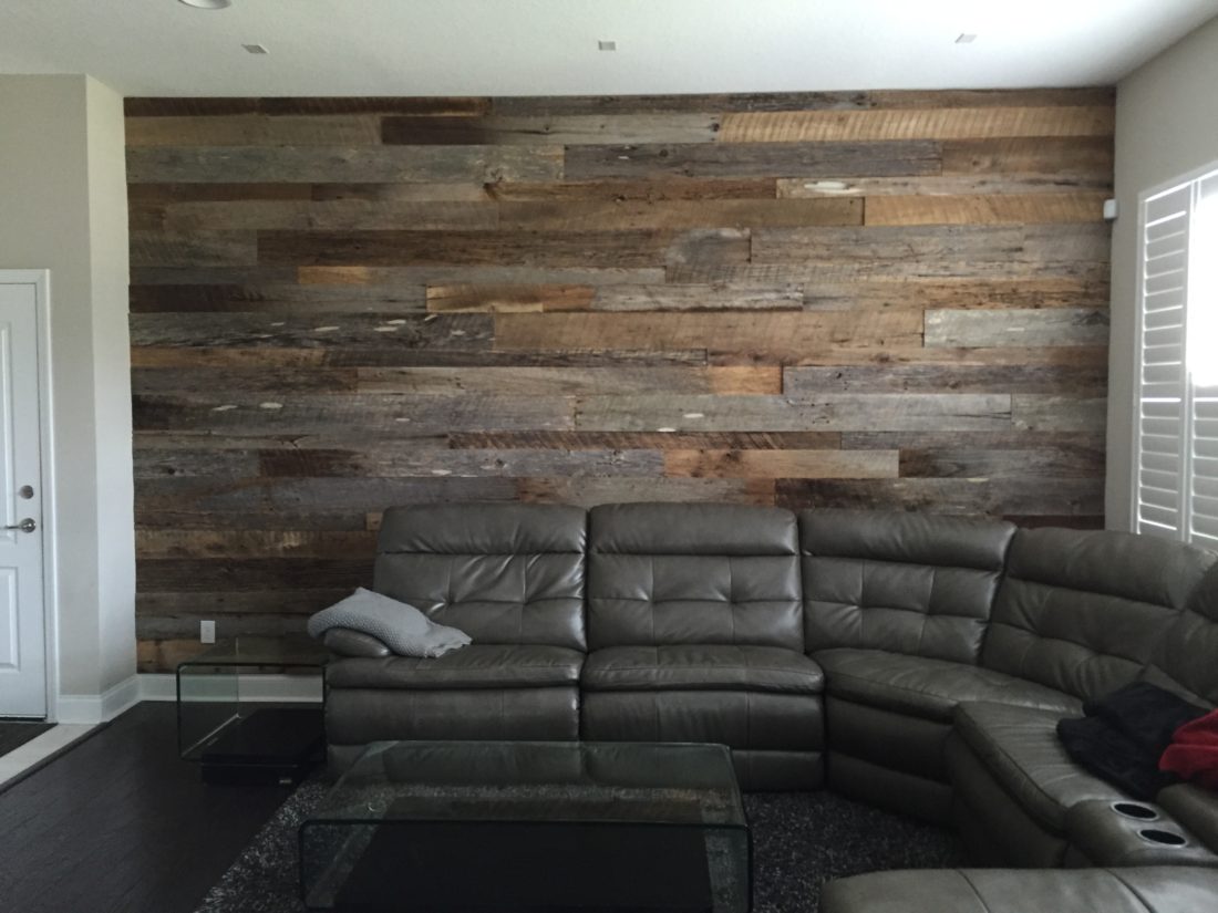 Reclaimed Wood Accent Wall Orlando