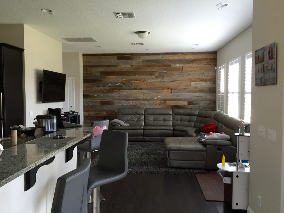 Reclaimed Wood Accent Wall Orlando