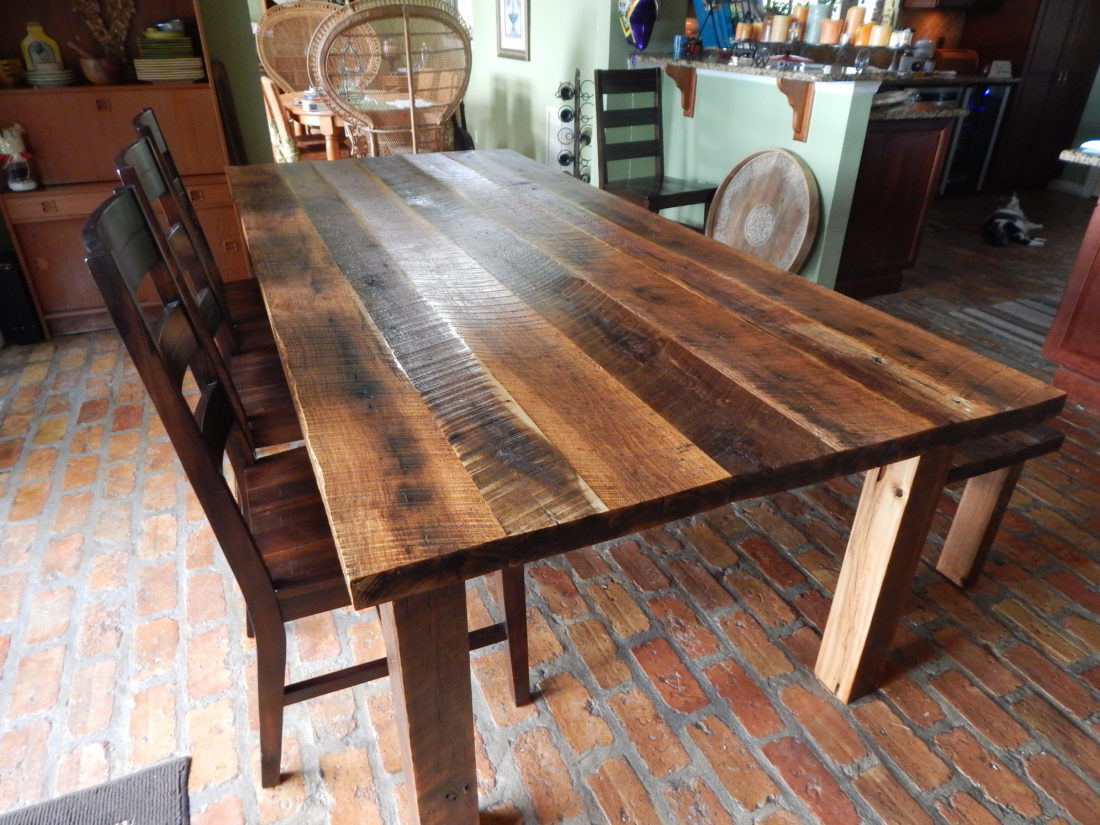 Reclaimed Lumber harvest style dining table orlando