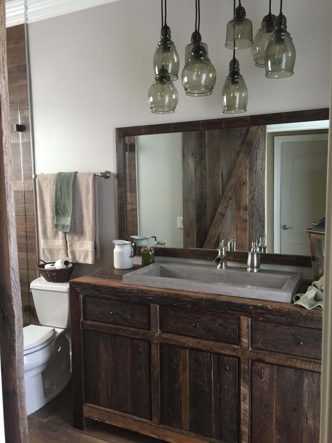 orlando reclaimed barn wood bathroom cabinet