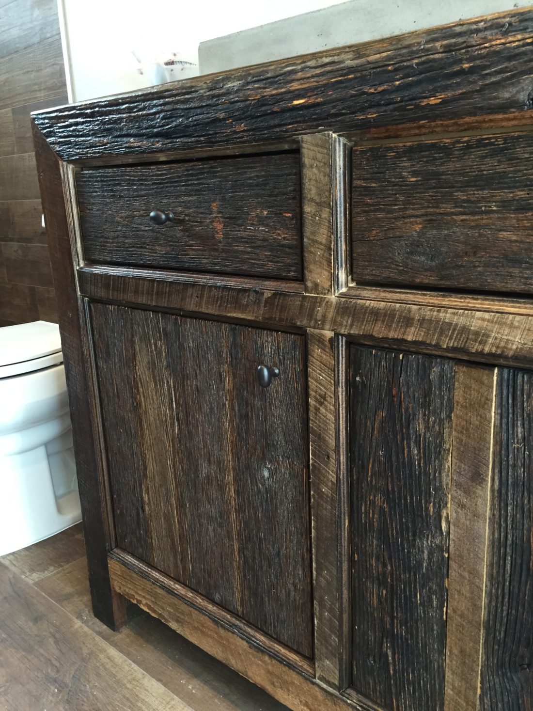 orlando reclaimed barn wood bathroom cabinet