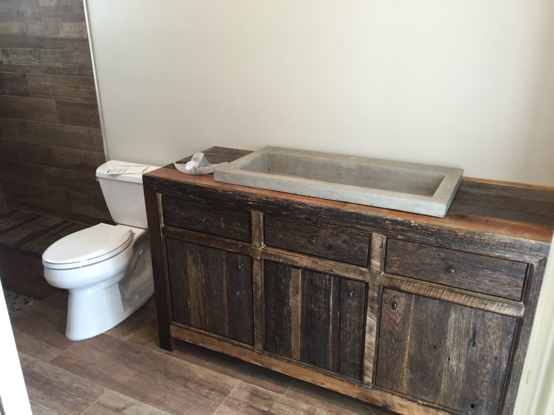 orlando reclaimed barn wood bathroom cabinet