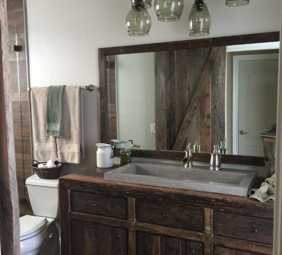 orlando reclaimed barn wood bathroom cabinet