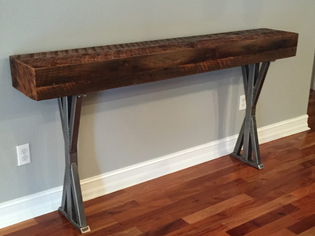 orlando custom wood foyer table