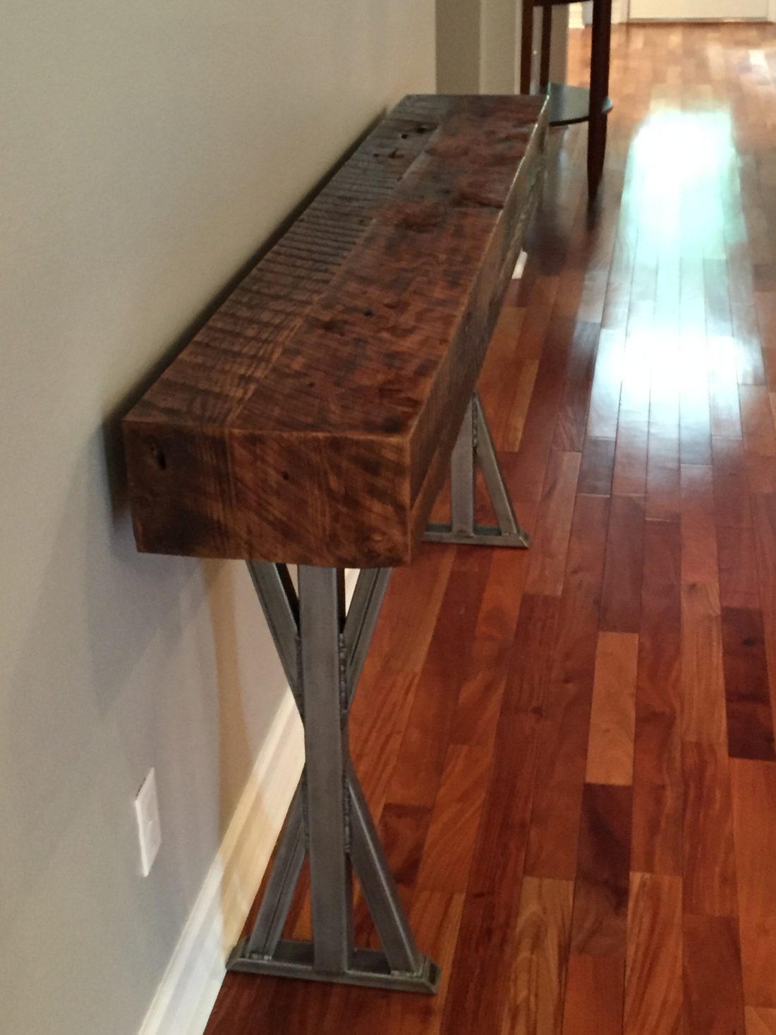 orlando custom wood foyer table