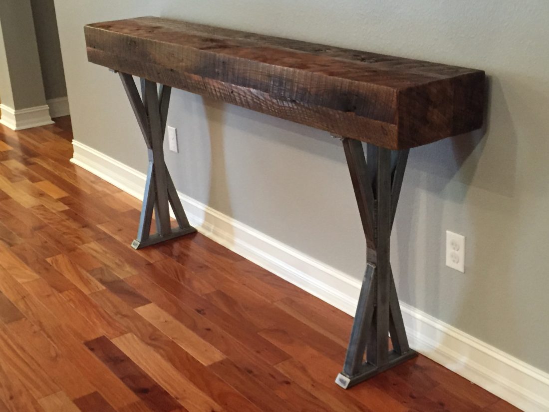 orlando custom wood foyer table