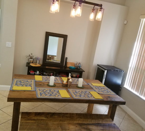 Orlando Reclaimed wood dining table