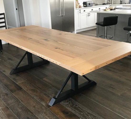 Dining Room Table Archives Fama Creations, Reclaimed Wood And Metal Dining Table